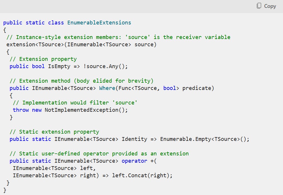 C# 14  in Microsoft Net